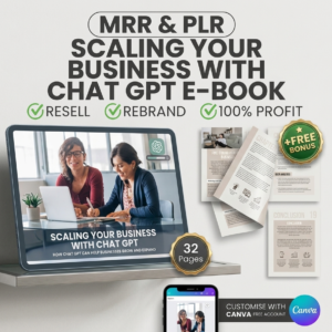 Mrr Ebook Scaling Your Business with Chatgpt, Ai Ebook Ready-To-Resell, Digital Marketing Guide, Ai Marketing, Business Growth Strategy